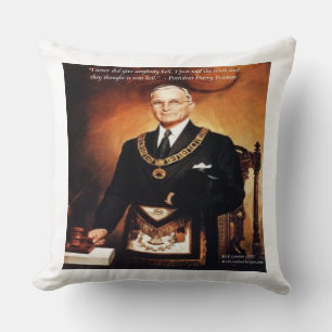 Harry Truman "Give 'Em Hell" Zitat Throw Pillow Kissen