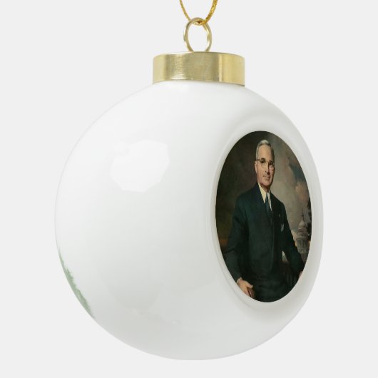 Harry Truman Keramik Kugel-Ornament (Links)