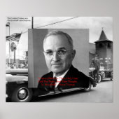 Harry Truman zitiert auf Plakat: "Gave no Hell" Poster (Vorne)