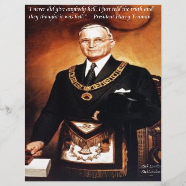Harry Truman zitiert "hat nicht "Em Hell" (Vorderseite)