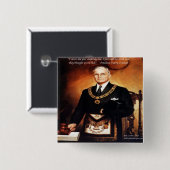 Harry Truman zitiert "hat nicht "Em Hell" Button (Vorne & Hinten)