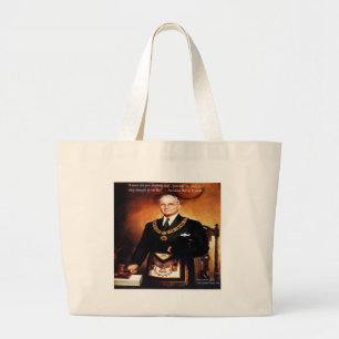Harry Truman zitiert "hat nicht "Em Hell" Jumbo Stoffbeutel