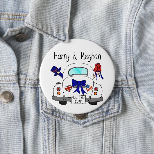 Harry u. Meghan Hochzeit, am 19. Mai 2018 Button (Beispiel)