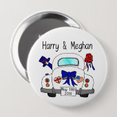 Harry u. Meghan Hochzeit, am 19. Mai 2018 Button (Vorne & Hinten)
