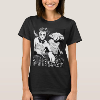 Harry und Dobby Elf DJ The House Smoking Meme T-Shirt