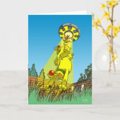 Harry und Henrys Grußkarte Karte (Gelbe Blume)