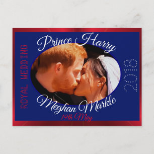 Harry und Meghan Foto Royal Wedding Kiss Postkarte