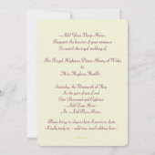 Harry und Meghan Posh Royal Wedding Einladung (Rückseite)