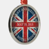Harry und Meghan Royal Wedding Ornament Aus Metall (Rechts)
