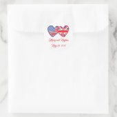 Harry und Meghan Runder Aufkleber (Tasche)