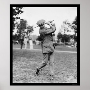 Harry Vardon, sechs Zeit-US Open-Golf-Meister 1914 Poster