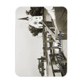 Harsens Island Michigan St. Marks Kirche 1925 Auss Magnet (Vertikal)