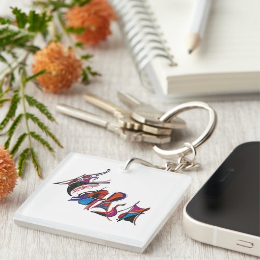 HARSH custom art work calligraphy Schlüsselanhänger (Vorderseite rechts)