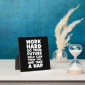 hart arbeiten, damit Ihr zukünftiges Selbst ein Ni Fotoplatte (InSitu)