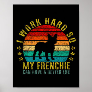 hart arbeiten, damit meine Franzose ein besseres L Poster