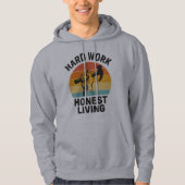 Hart arbeiten, ehrlich leben hoodie (Vorderseite)