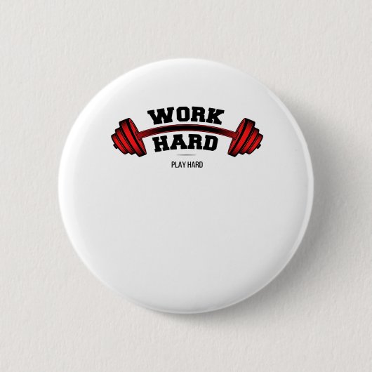hart arbeiten für den Funny der Arbeitnehmer Button (Vorderseite)