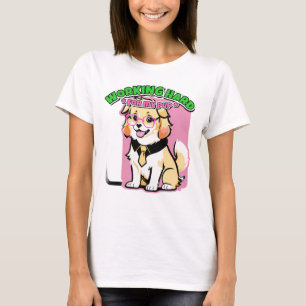 Hart arbeiten für meinen Hund Lustiges Geschenk fü T-Shirt