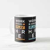 hart arbeiten kaffeetasse (Vorderseite Links)