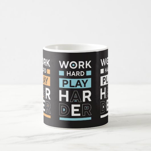 hart arbeiten kaffeetasse (Mittel)