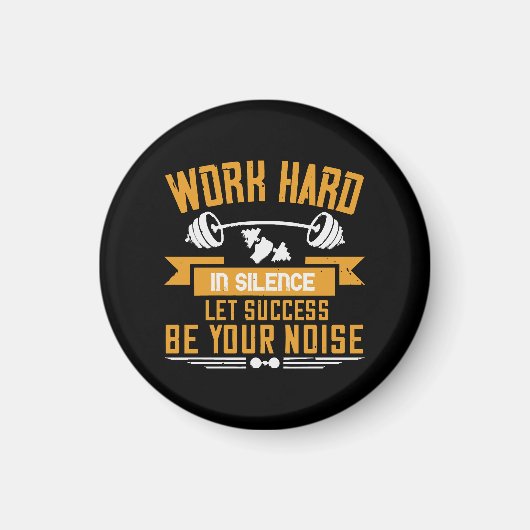 hart arbeiten magnet (Vorne)