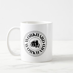 Hart arbeiten Motivationszitat Kaffeetasse