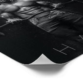 hart arbeiten | Motivierend Fitnessraum Poster (Ecke)