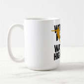 Hart arbeiten oder Highlights lustiger Fußball sch Kaffeetasse (Links)