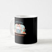 hart arbeiten oder kaum arbeiten lustige Meme Kaffeetasse (Vorderseite Links)