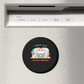 hart arbeiten oder kaum arbeiten lustige Meme Magnet (In Situ (Geschirrspüler))