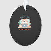 hart arbeiten oder kaum arbeiten lustige Meme Ornament (Vorderseite)