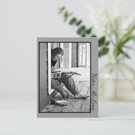 hart arbeiten postkarte (Stehend Vorderseite)