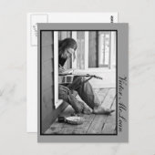 hart arbeiten postkarte (Vorne/Hinten)