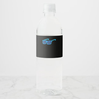 hart arbeiten, so harte Arbeiter Wasserflaschenetikett