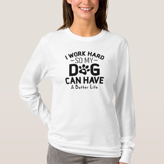 hart arbeiten T-Shirt (Vorderseite)