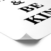 hart arbeiten und ein freundliches Poster sein (Ecke)