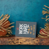 hart arbeiten und nett sein fotoplatte (Seite)