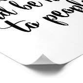 hart arbeiten und nett sein poster (Ecke)