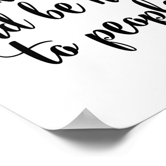 hart arbeiten und nett sein poster (Ecke)