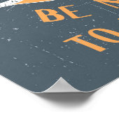 hart arbeiten und nett sein poster (Ecke)