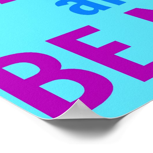 hart arbeiten und nettes Poster sein (Ecke)