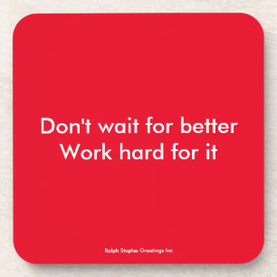 hart arbeiten untersetzer