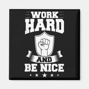 Hart arbeiten Zitate Inspiration Motivationsspruch Magnet