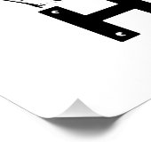 hart arbeitend poster (Ecke)