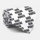hart arbeitende eiserne Worker Neck Tie Krawatte (Gerollt)
