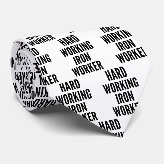 hart arbeitende eiserne Worker Neck Tie Krawatte (Gerollt)