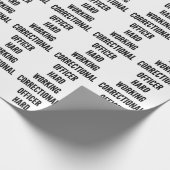 hart arbeitender Anweisungsbefugter Geschenkpapier (Ecke)