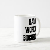 hart arbeitender Biochemiker Kaffeetasse (VorderseiteRechts)