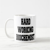 hart arbeitender Biochemiker Kaffeetasse (Links)