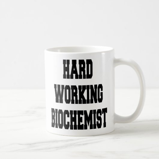 hart arbeitender Biochemiker Kaffeetasse (Rechts)